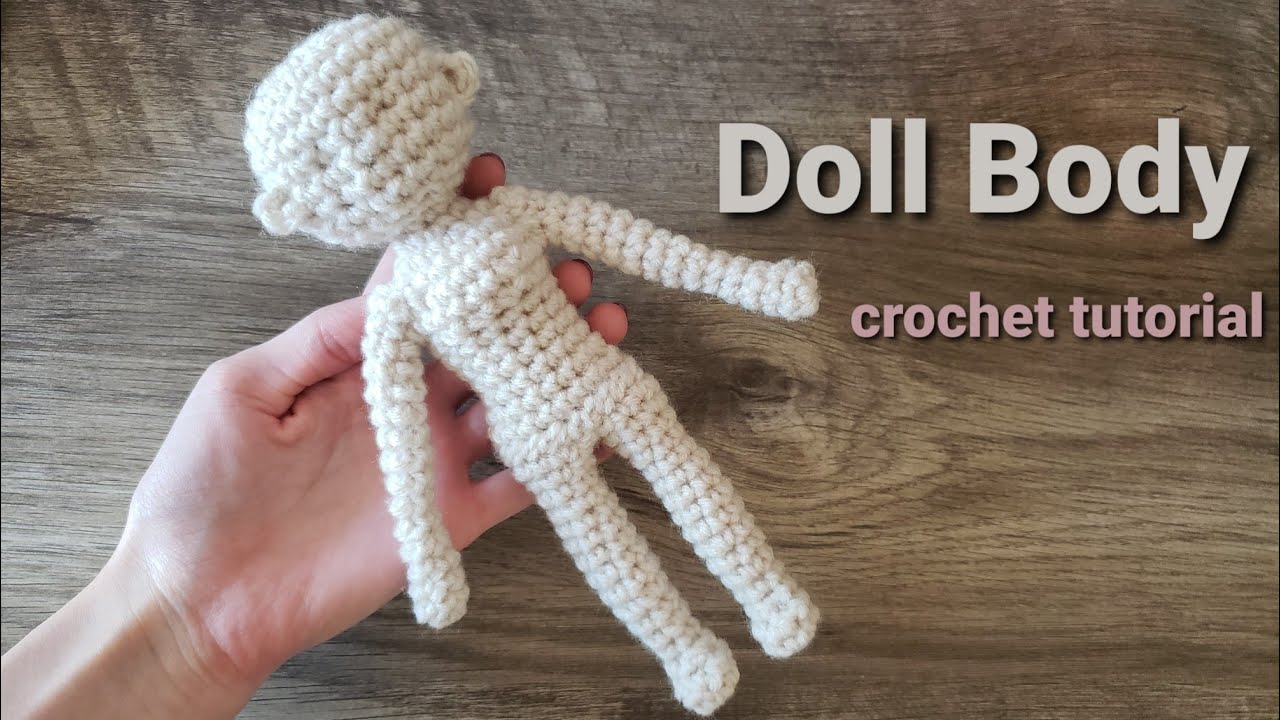 How to Crochet a Doll Body! (Female Version) | Crochet Sculpted Doll Pattern