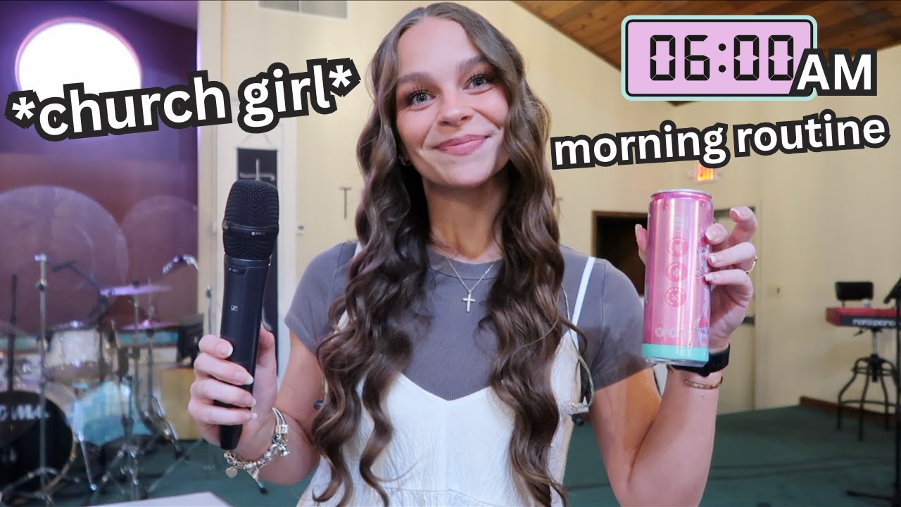 6:00am *realistic* church morning routine: spring edition + school vlog 🌷