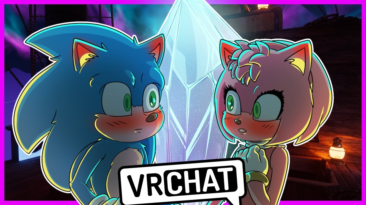 Movie Sonic and Movie Amy Kiss In VRCHAT?!