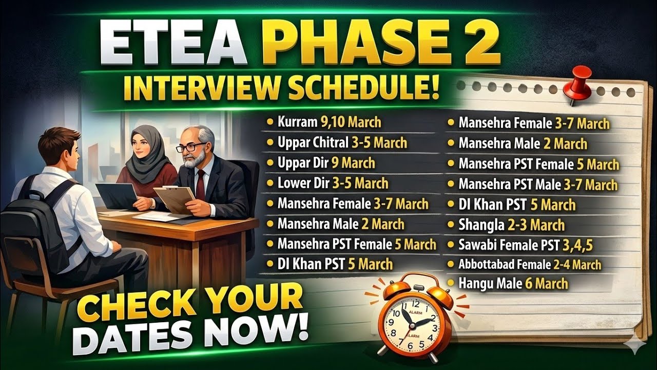 etea phase 2 INTERVIEW | etea updates | phase 2 schedule | Phase 2 Complete Details