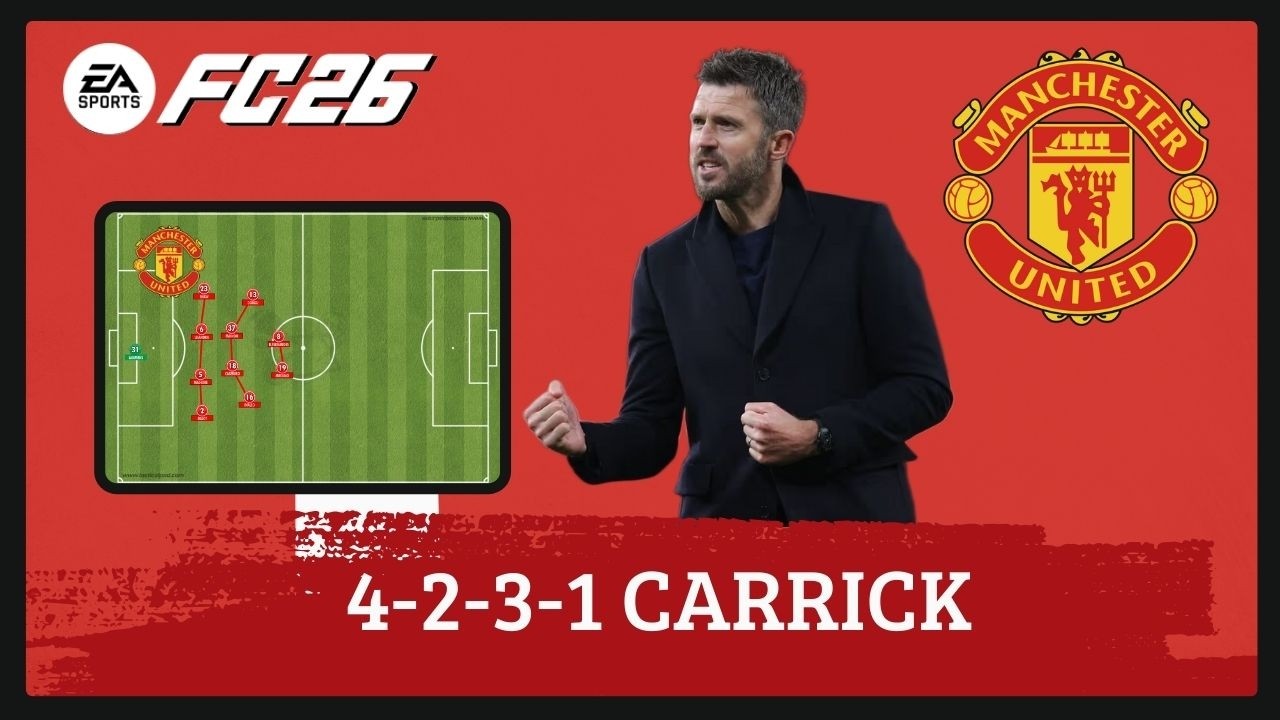 Стратегия Майкла Каррика в «Манчестер Юнайтед» по схеме 4-4-2 (EA FC 26) |Тактика|