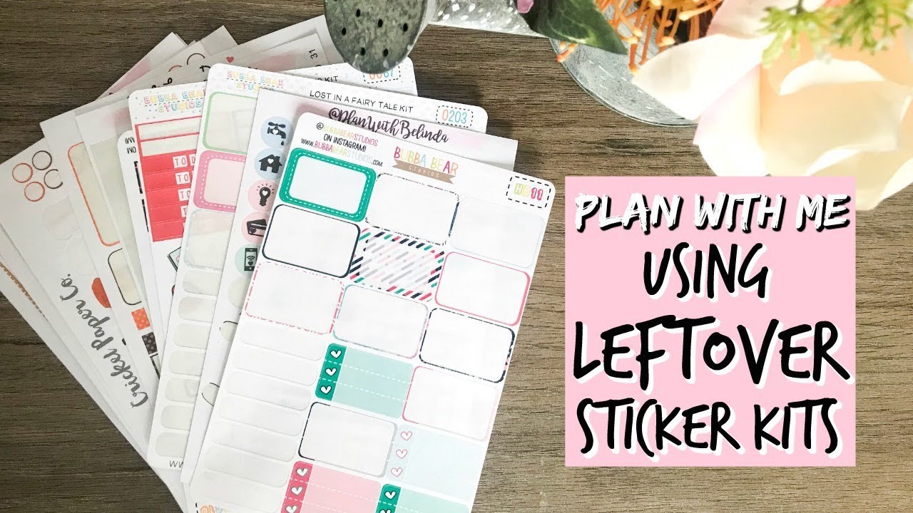 PLAN WITH ME: USING LEFTOVER STICKER KITS | JESSICA SANCHEZ