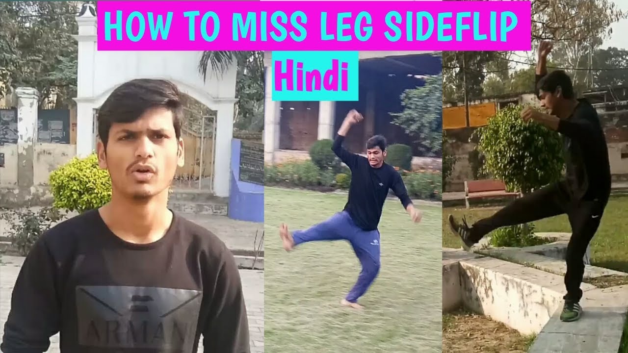 How to do miss leg sideflip | Hindi | Atif Khan |