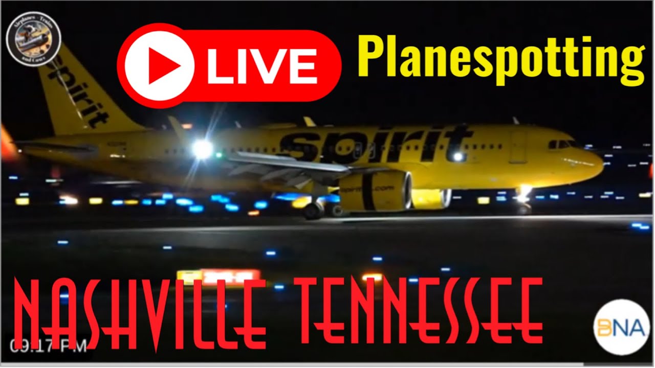 Live Planespotting from Windy Nashville International Airport (KBNA)