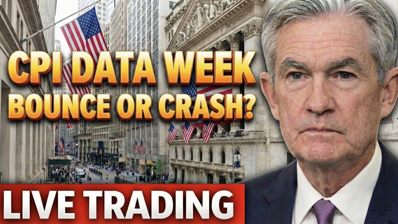 CPI Week, Stock Market Big Reversal, Price Action LIVE TRADING