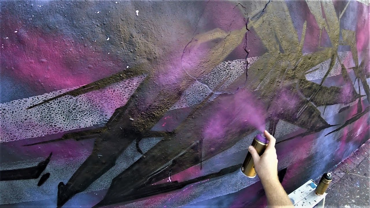 UPSPACE ART PROJEKT WITH A NICE PAINTER ROLLER - GRAFFITI HESKY ONE 2022 LEIPZIG WERK2 CONNEWITZ