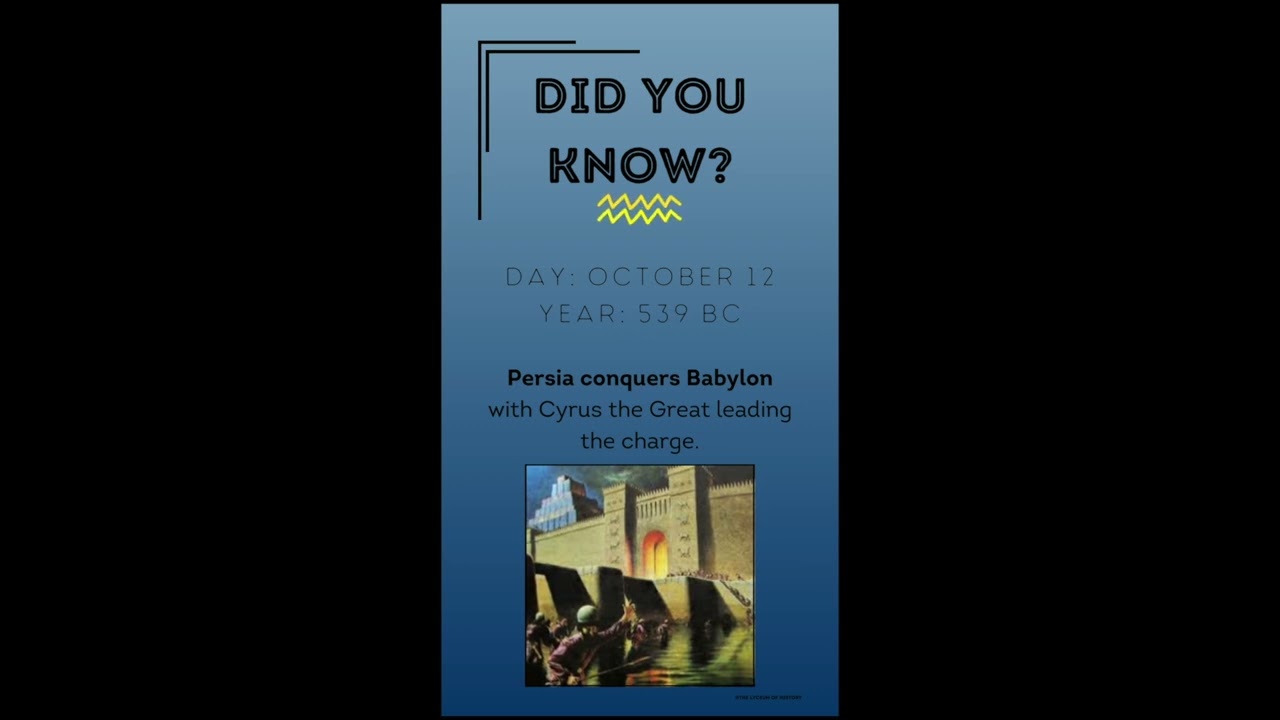 Did You Know October 12
