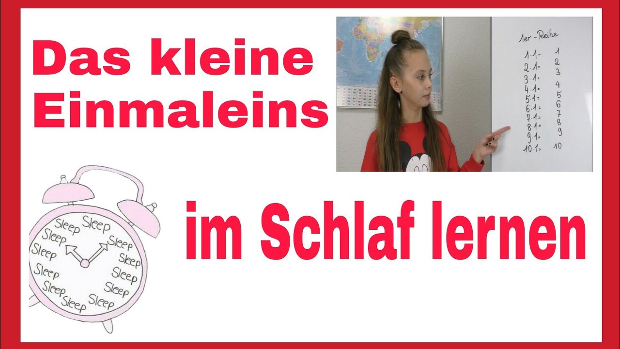 Mathe - Kleines Einmaleins im Schlaf auswendig lernen-So kannst du es dir merken |Schlau gefragt ?!