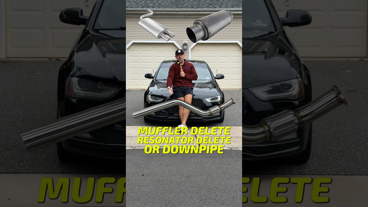 DOWNPIPE vs MUFFLER DELETE vs RESONATOR DELETE - how does each of them sound? 🏎️💥