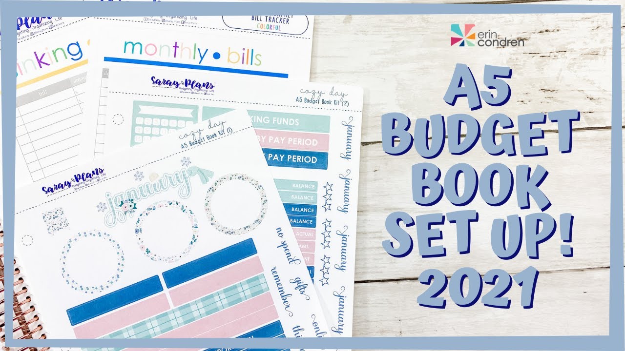 Budget Set Up | January 2021 | Erin Condren A5 Budget Book