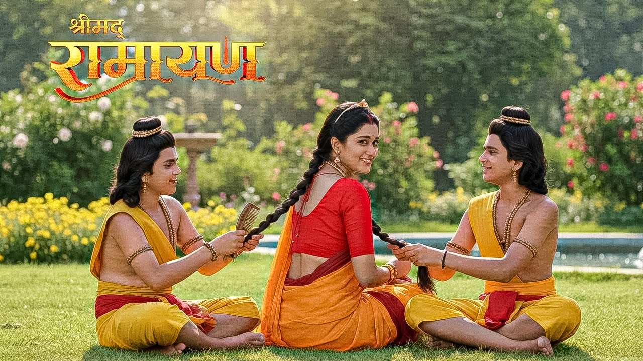 Love-Kush ने मिलके सीता माता के बांधे बाल|| Shrimad Ramayan || Full Episode ||