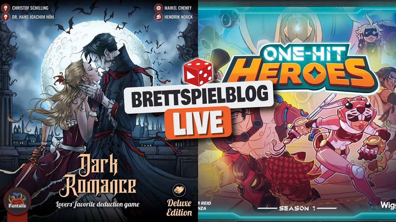 LIVE SPIEL 25 Neuheiten: Dark Romance & One-Hit Heroes