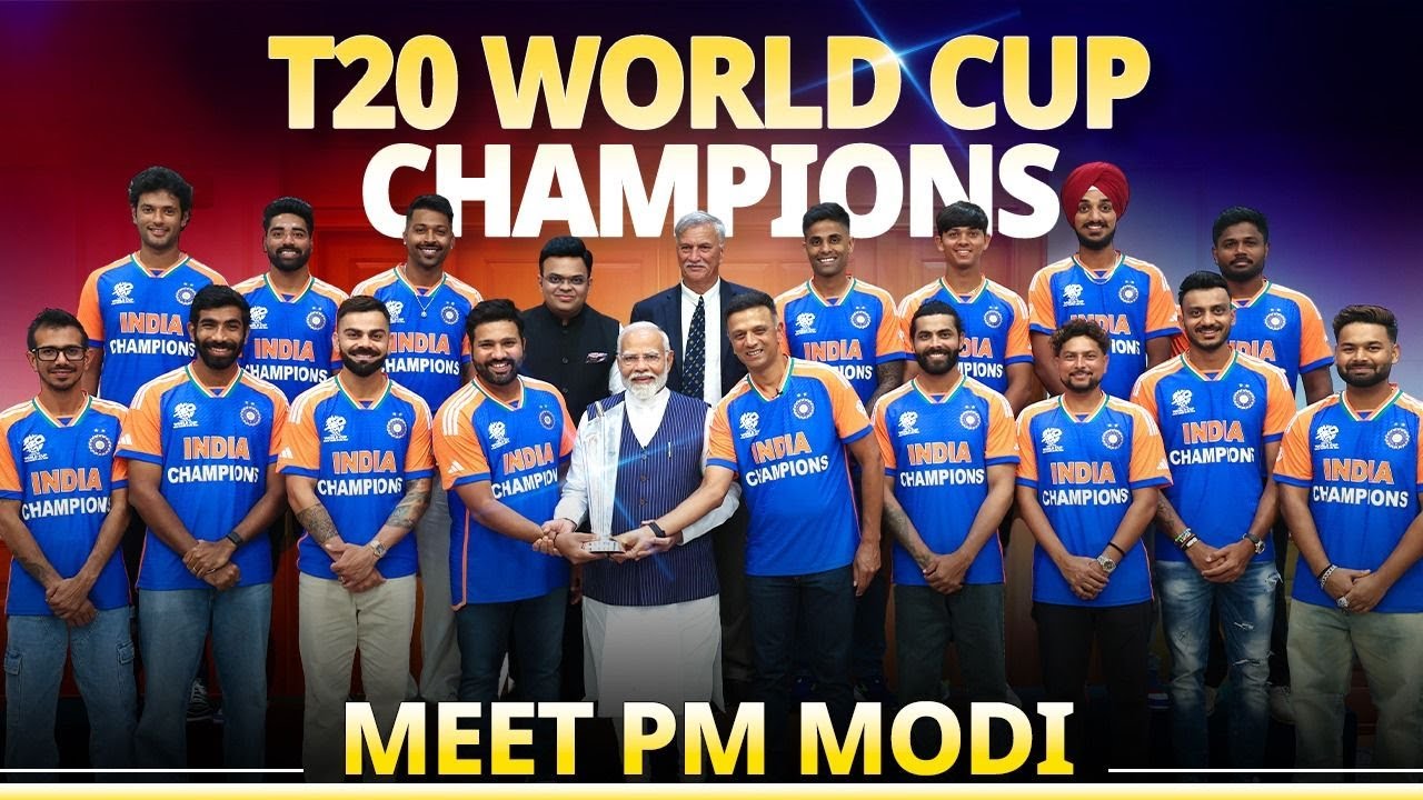 PM Modi meets Team India, the new T20 World Champions