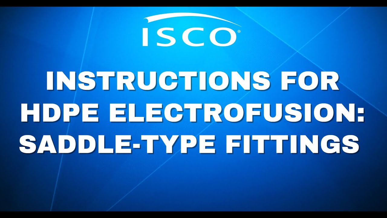 Electrofusion Demonstration Video - Saddle Fittings