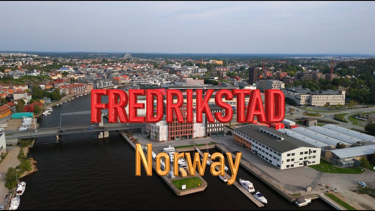 Fredrikstad, Norway: Touring in the city by Drone 4K 🇳🇴