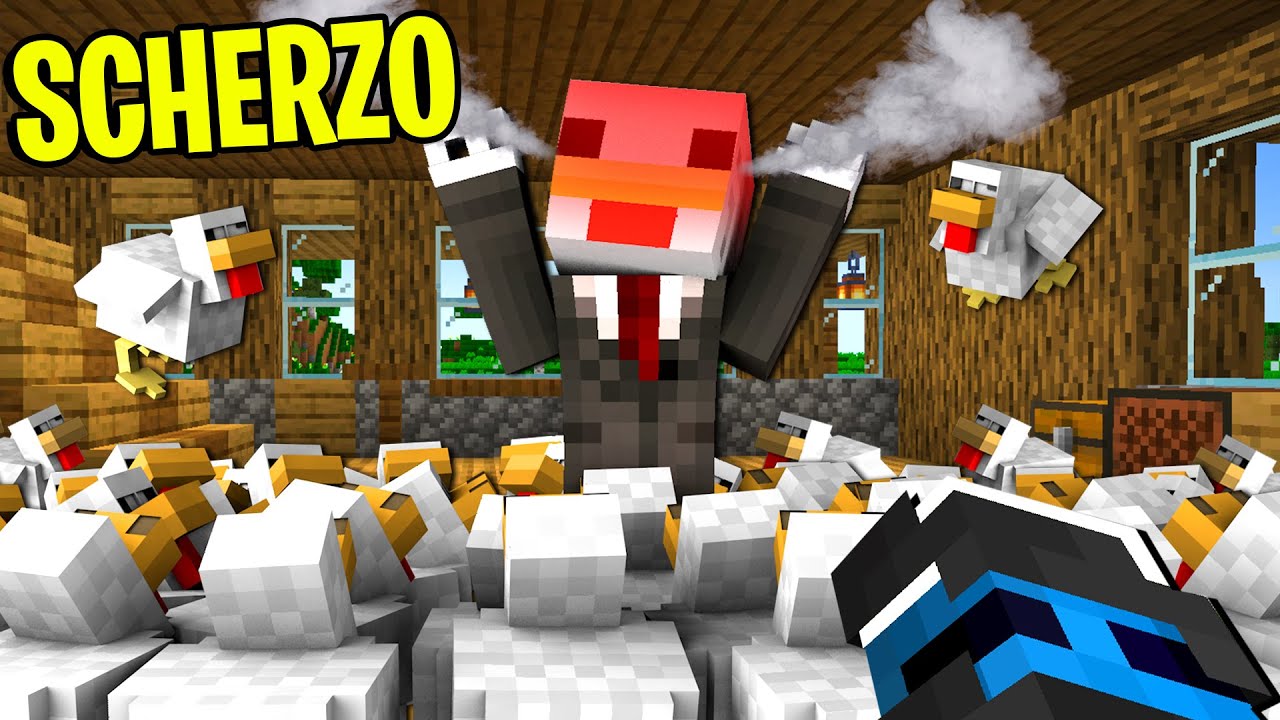 HO RIEMPITO LA SUA CASA DI POLLI - SCHERZO A BELLAFACCIA - MINECRAFT ITA