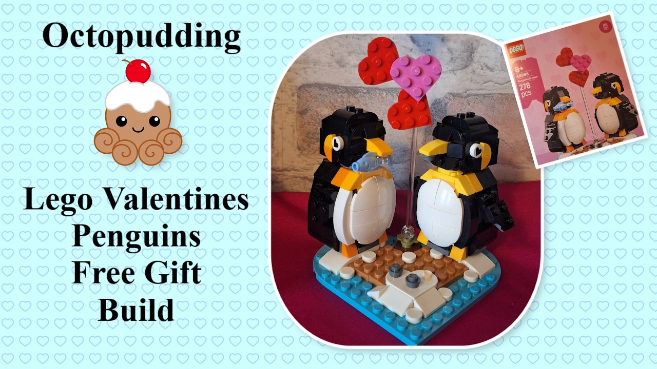 #lego #валентинки #пингвины Бесплатный подарок #собери