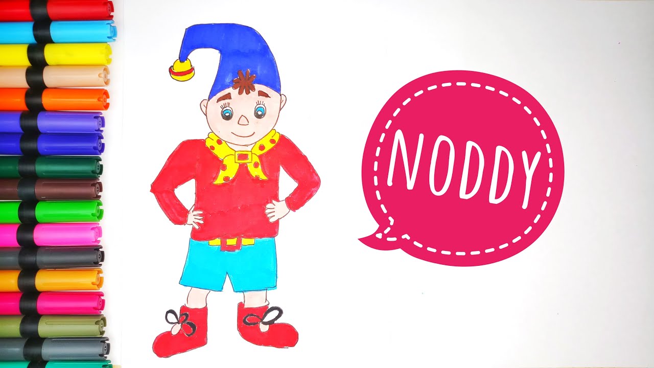How to draw Noddy | Easy drawing of Noddy Cartoon | Noddy | Cartoon Noddy |