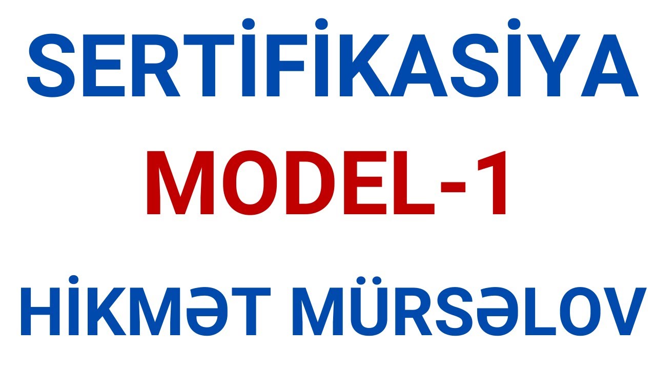 RİYAZİYYAT | SERTİFİKASİYA | QƏBUL TİPLİ SINAQ-1 | FES TƏDRİS MƏRKƏZİ