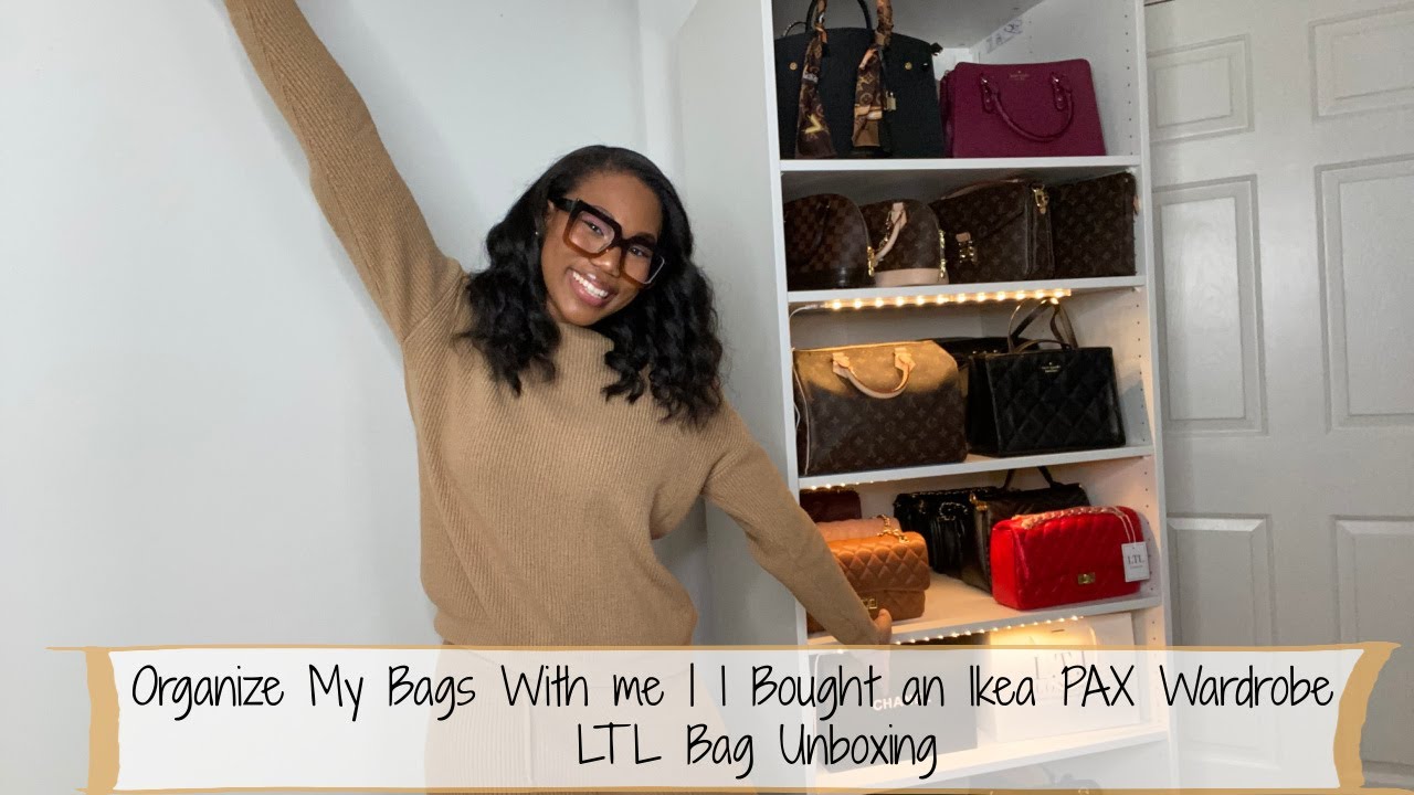 Organizing My Over 30+ handbag collection😱 | IKEA Pax Wardrobe set up | LTL London unboxing