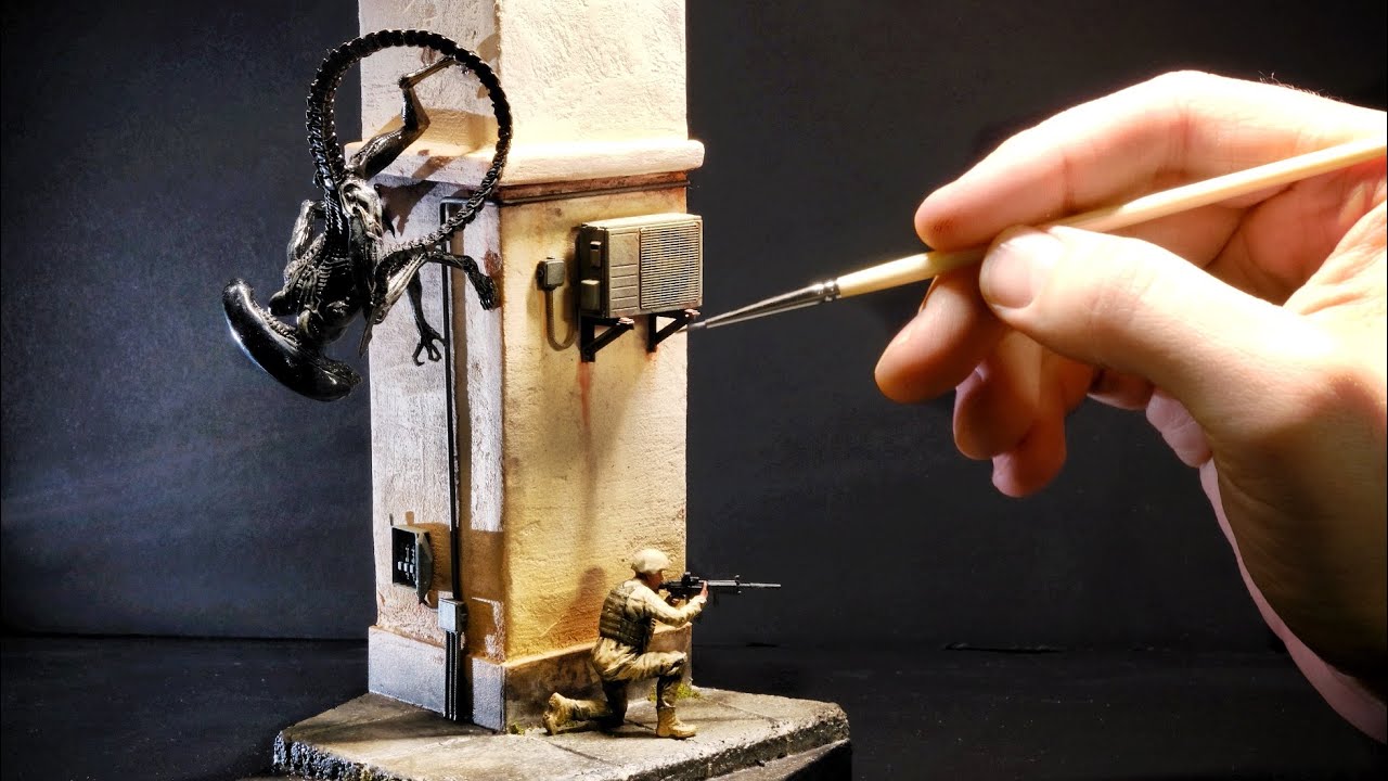 How to Make a Spooky Alien Diorama