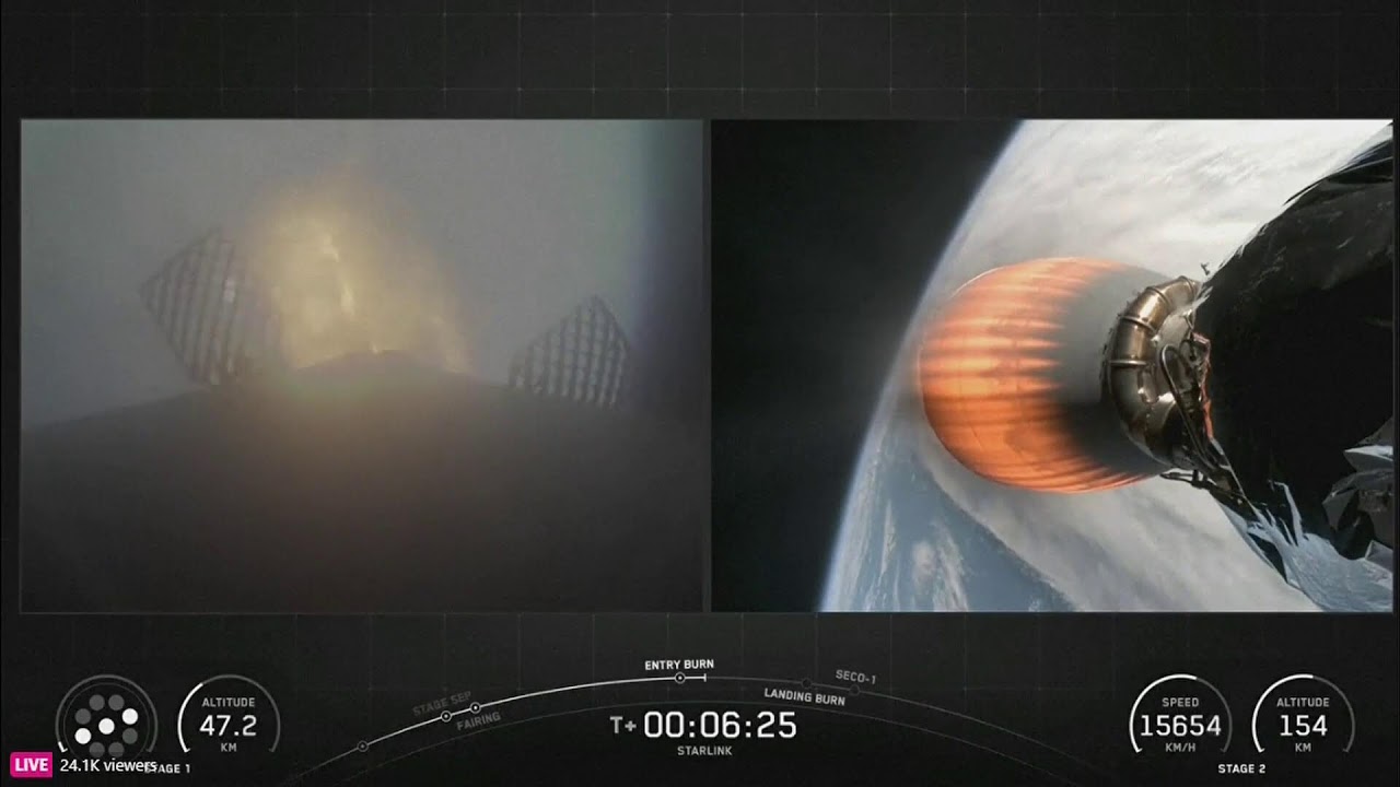 🛰️ EN VIVO - EEUU | SpaceX lanza otro lote de satélites Starlink
