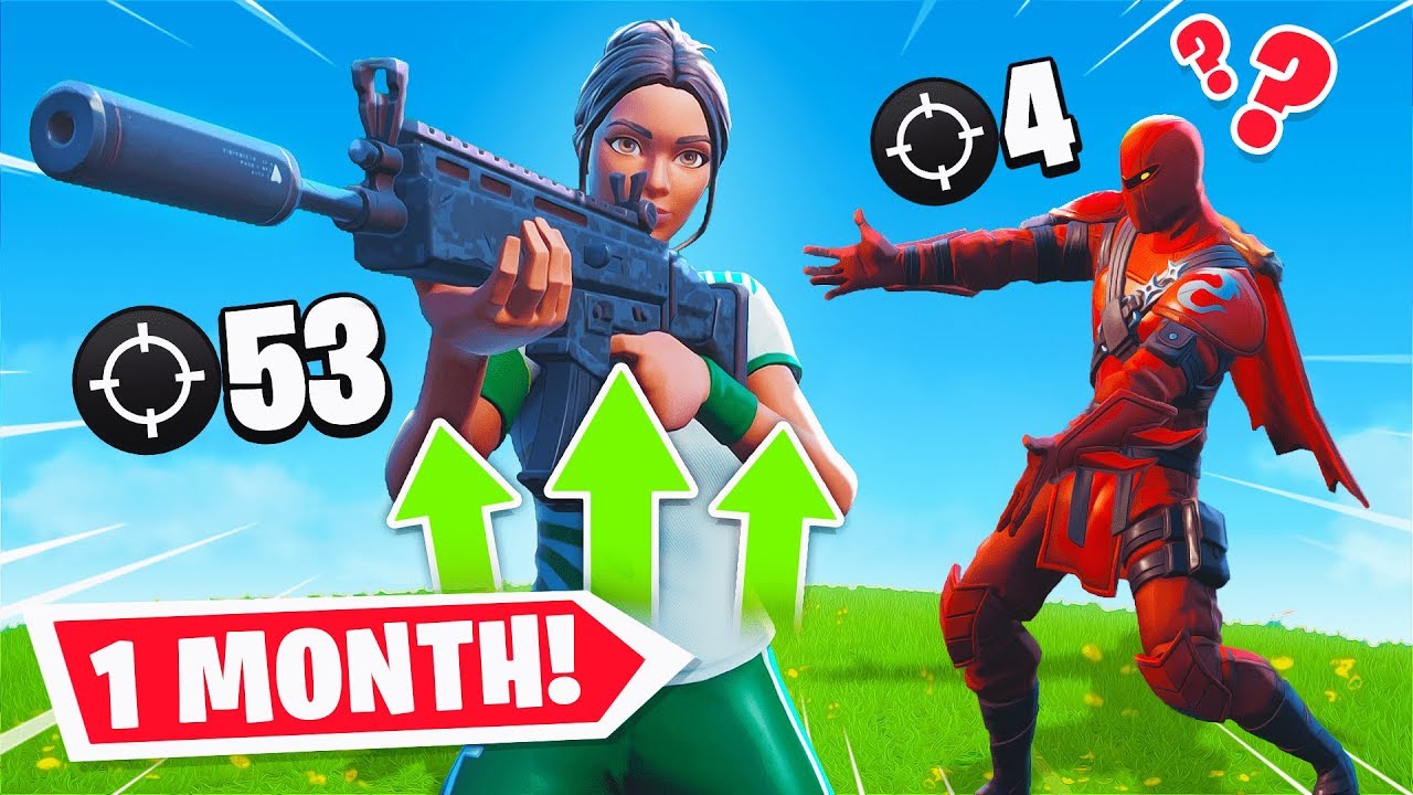 1 Month Progression From PS4 to PC (Controller to Keyboard & Mouse) Fortnite Battle Royale