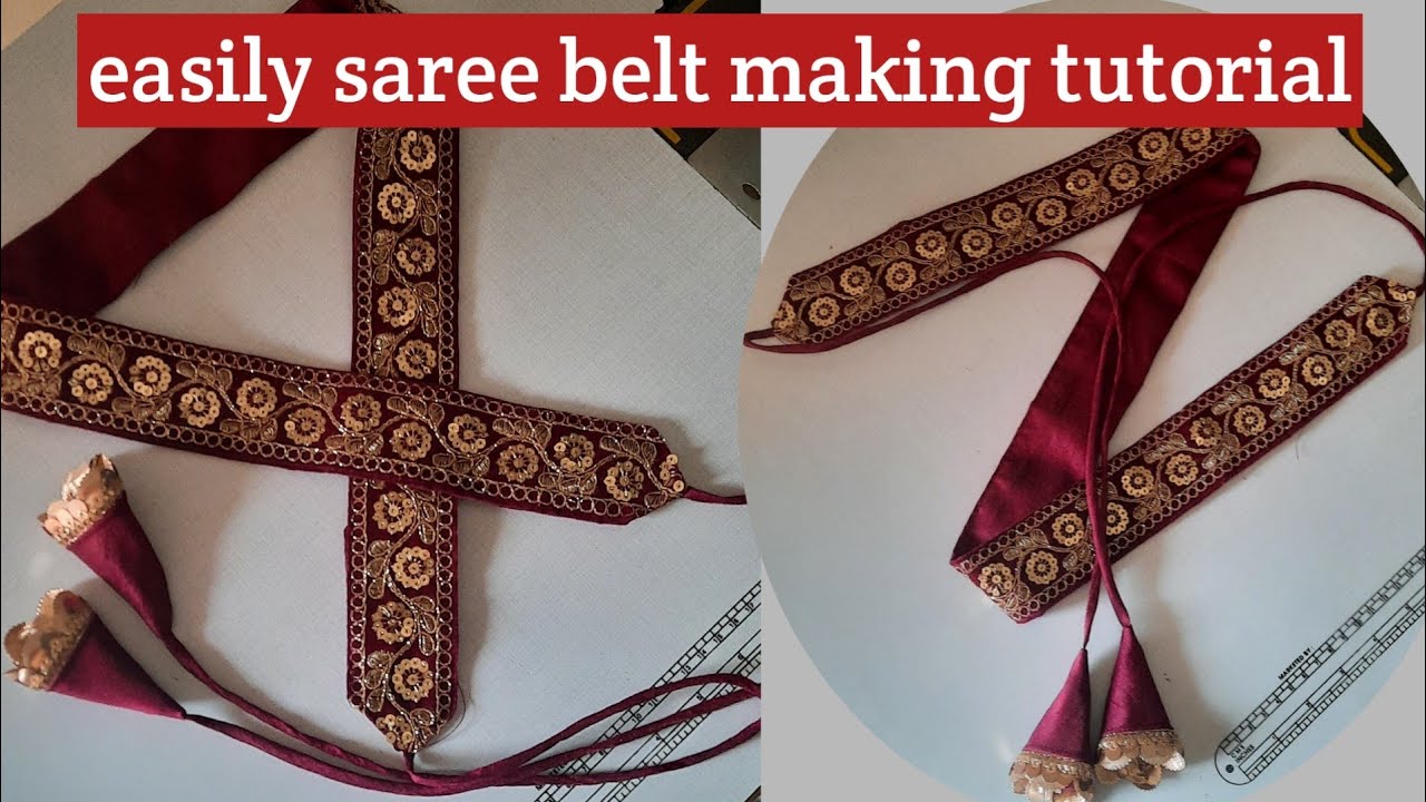 saree belt making at home | waist belt making |