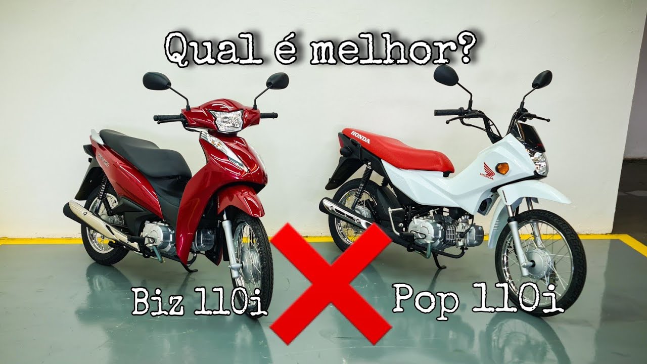 COMPARATIVO POP 110 2021 E BIZ 110 2021, QUAL É A MELHOR?