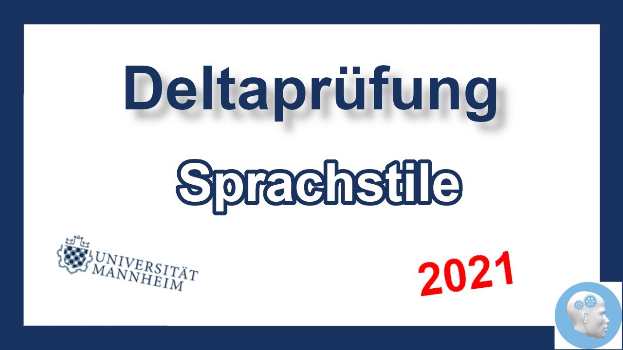 Deltaprüfung Mannheim 2021 - Sprachstile Aufgaben mit Lösungen und Tipps | Einstellungstest