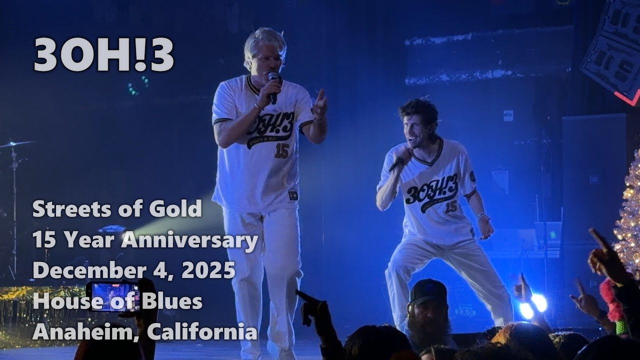 3OH!3 · Streets of Gold 15 Year Anniversary · 2025-12-04 · House of Blues · Anaheim · full live show