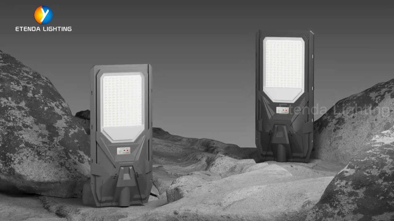 🌞💡 ETD-TLD003 Solar LED Street Light | 100W/200W/300W Super Bright with Remote Control!