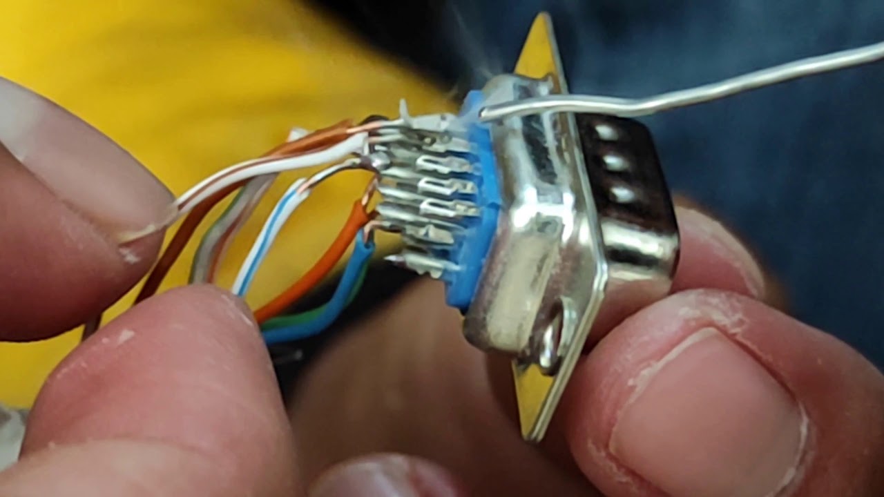 Hacer cable RJ45 a RJ45 y DB9 a DB9