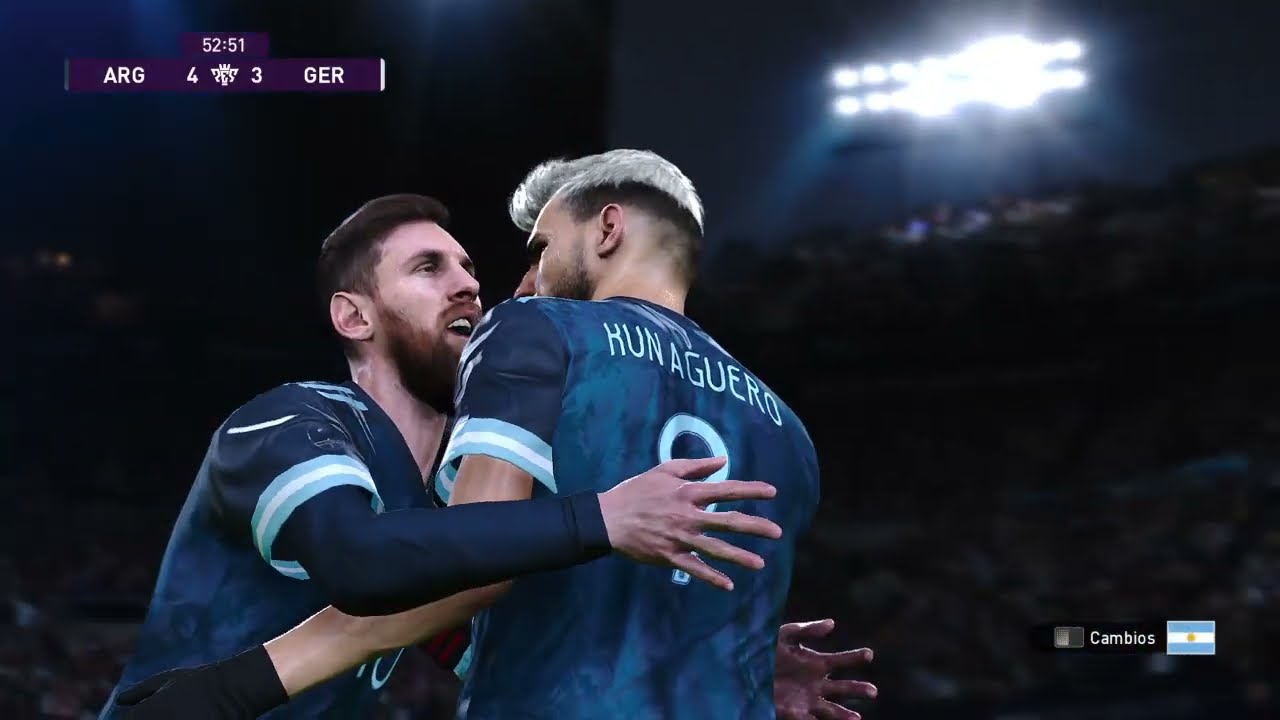 #pes2020 eFootball PES 2020🇦🇷 Agentina VS 🇩🇪 Alemania la segunda Partido la Revancha y le gano