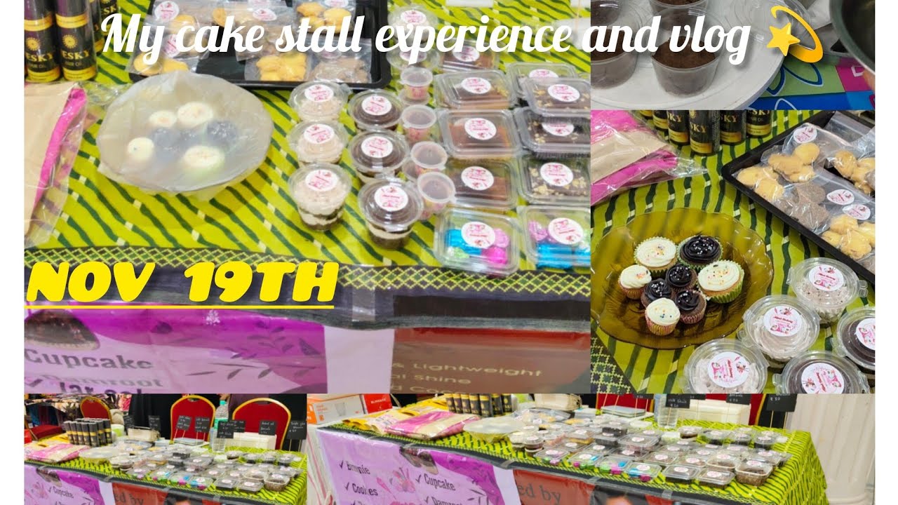 My cake stall experience in women's enterpreneur 😌💫||தமிழ் || #cakestall, || #homemadecakes, 