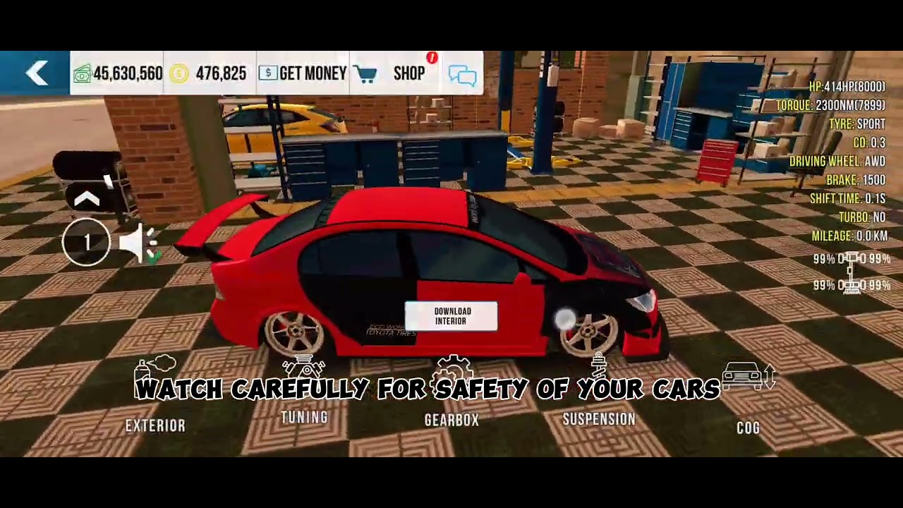 How to make inner car on Car parking Multiplayer using Game Guardian