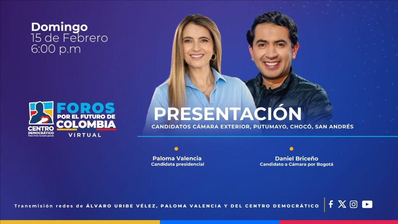 Presentación candidatos a la Cámara por Exterior, Putumayo, Chocó, y San Andrés