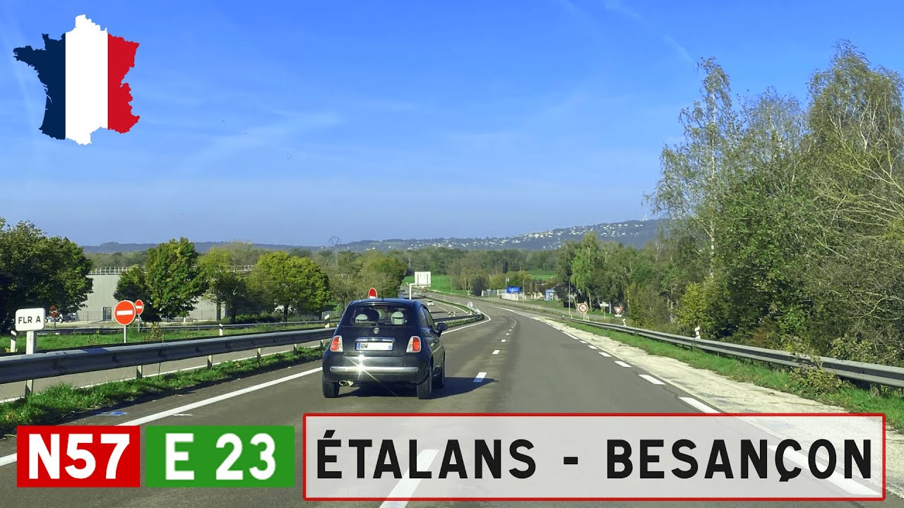 France (F): N57 Étalans - Besançon