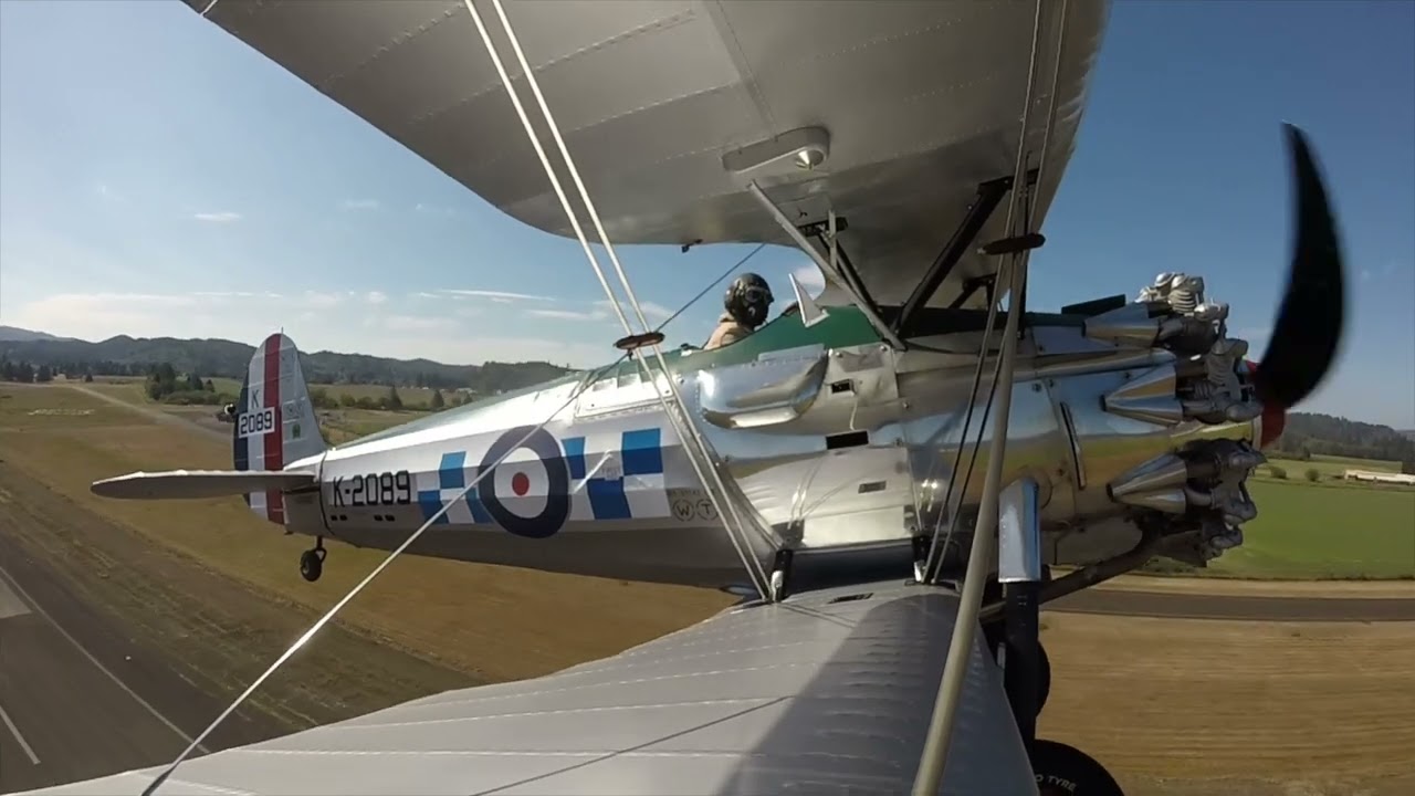 Bristol Bulldog flight, takeoff & landings