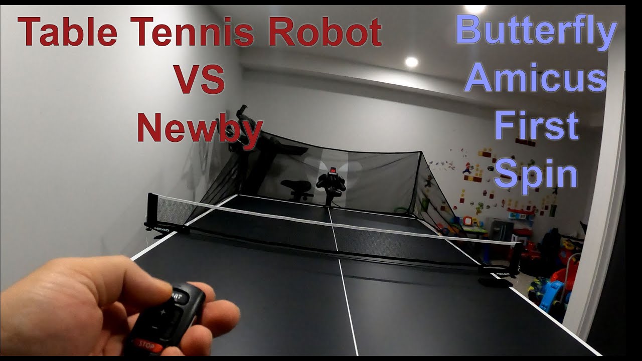 First Spin Butterfly Amicus Table Tennis Robot