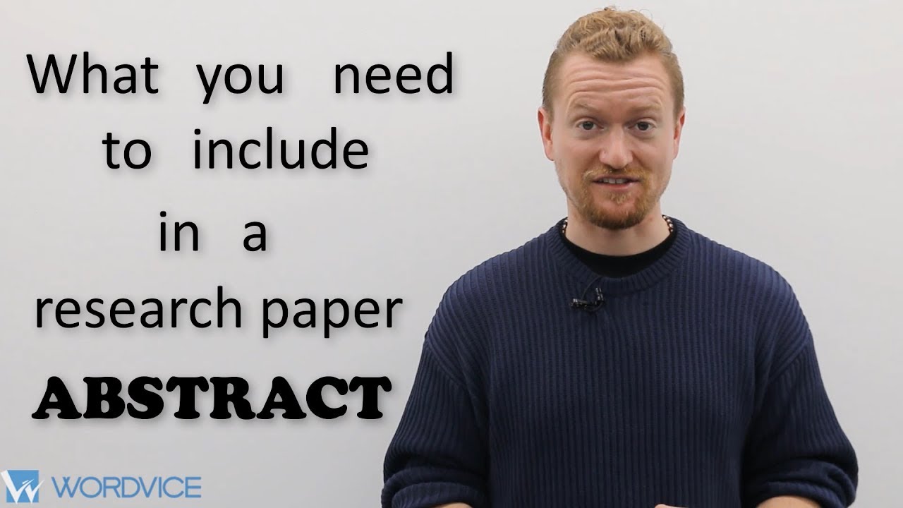 How to Write an Abstract for a Research Paper