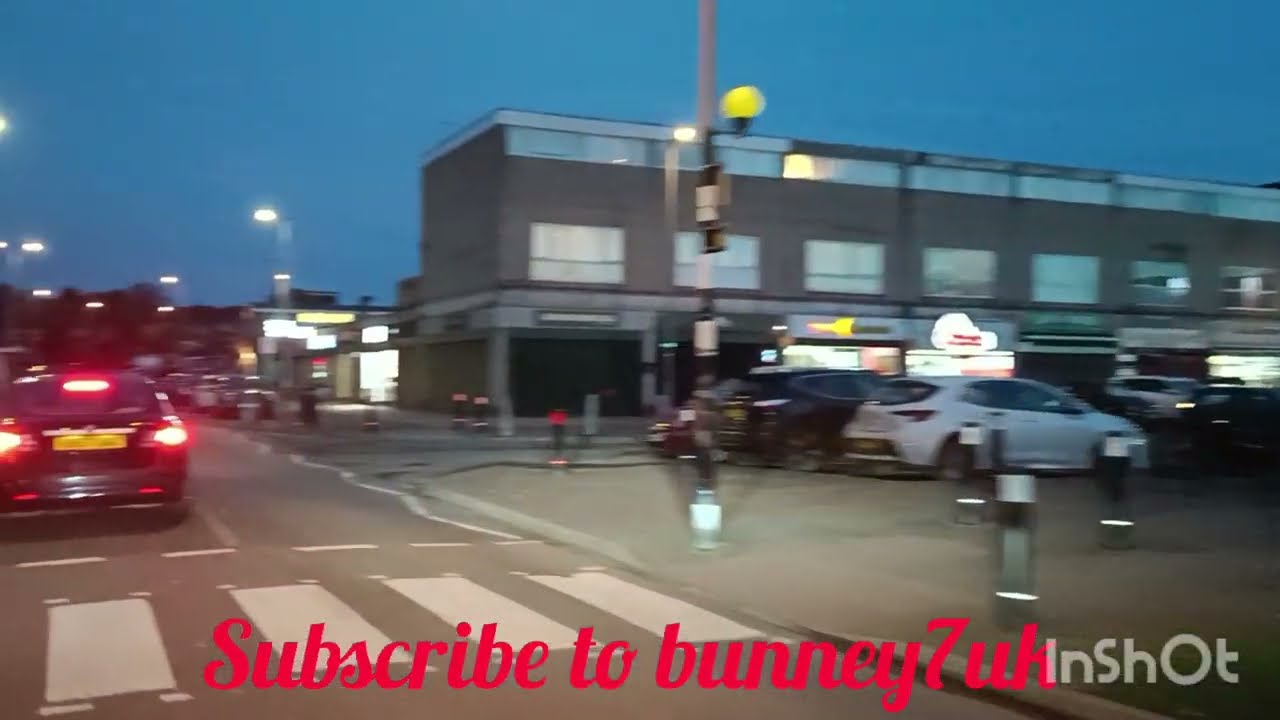 Sunday evening driving video in Luton UK 