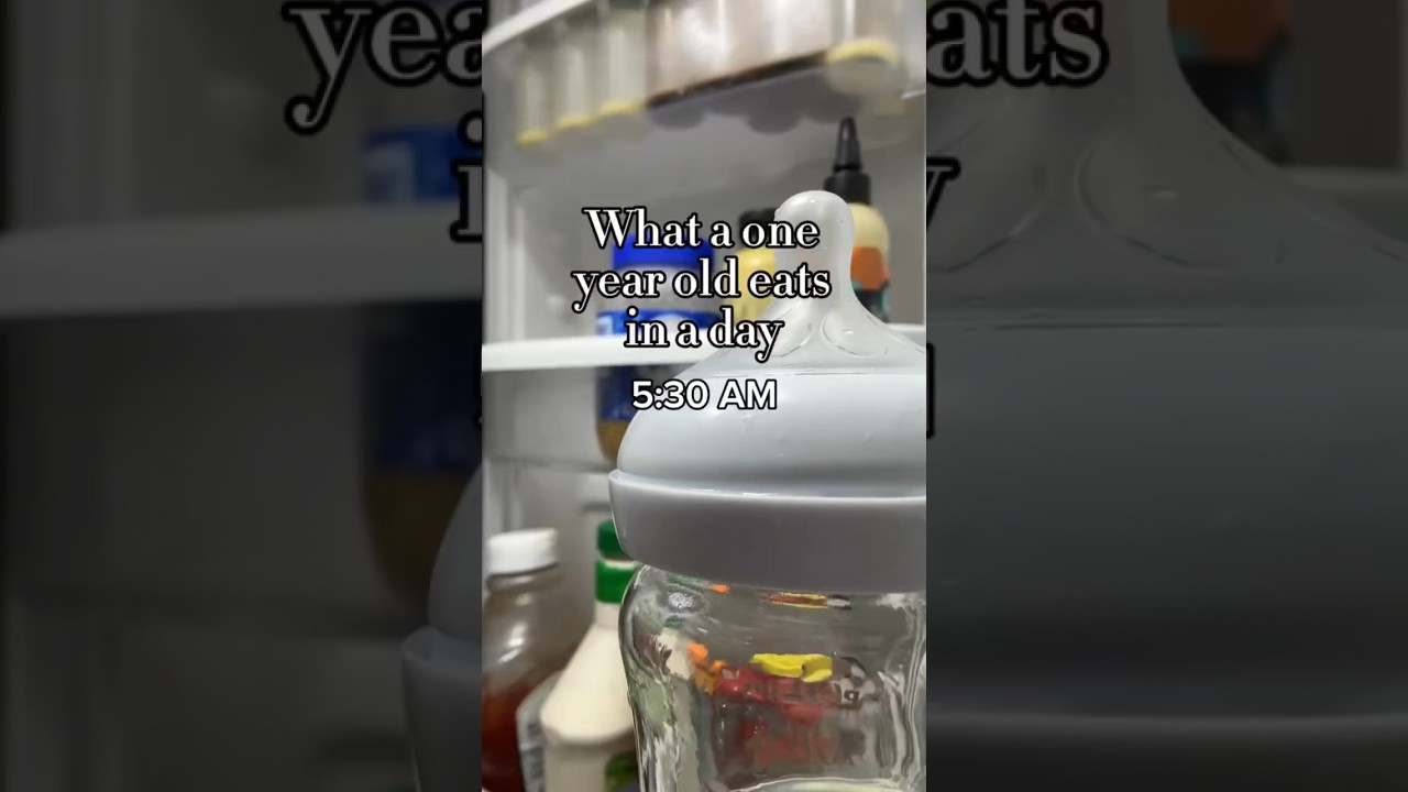 What a one year old eats in a day
