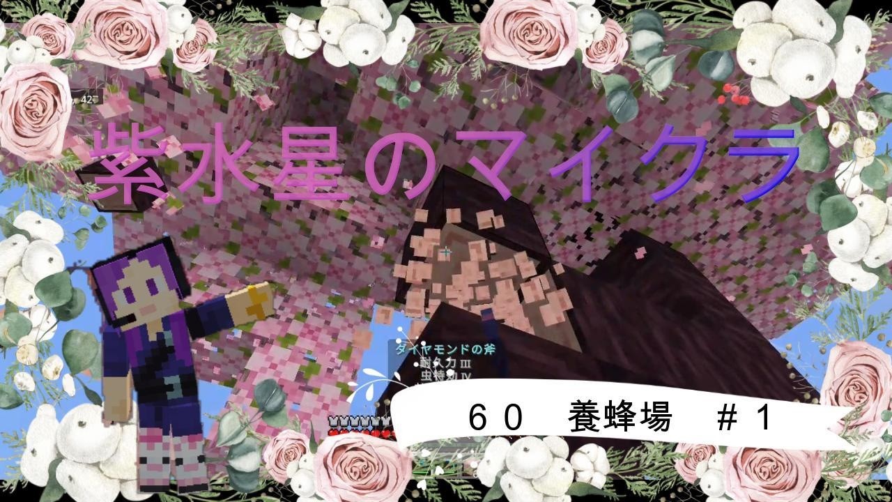 ≪マイクラ≫≪音声あり≫　紫水星craft　６０　養蜂場作り