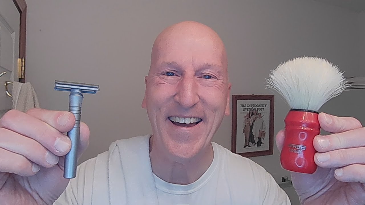 The Zenith 80R Boar Hair Shaving Brush, a Made in the U.S.A. Personna blade, and the Blackland Era