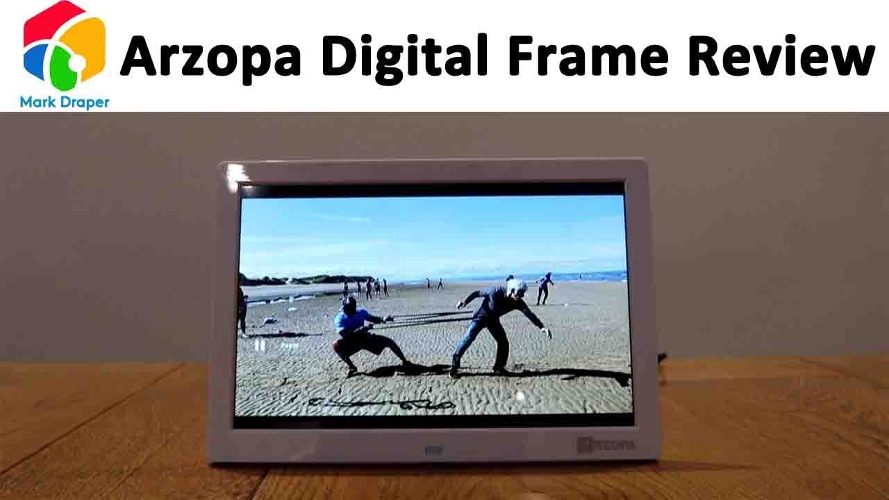 10-дюймовая широкоформатная цифровая фоторамка Arzopa