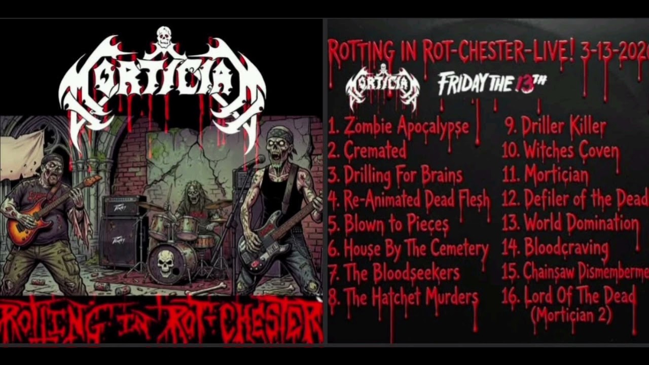 MORTICIAN - 2.  CREMATED - ROTTING IN ROT-CHESTER-LIVE 2026