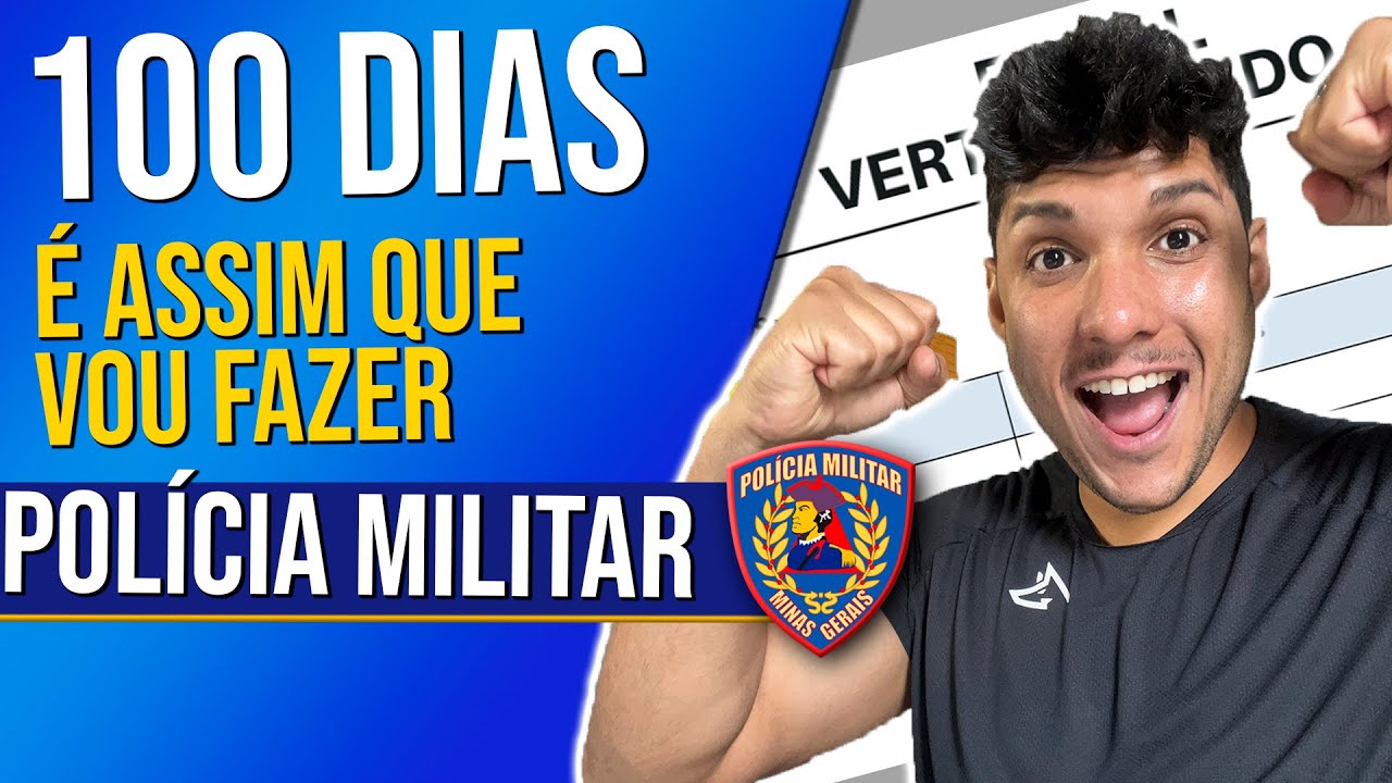 100 Dias de Estudo INSANO p/ Prova da PMMG 2024 (Soldado da Polícia Militar MG)