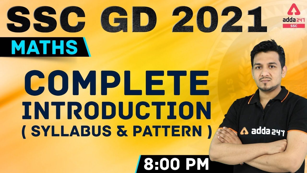 SSC GD 2021 | SSC GD Math Introduction Class | Syllabus & Exam Pattern
