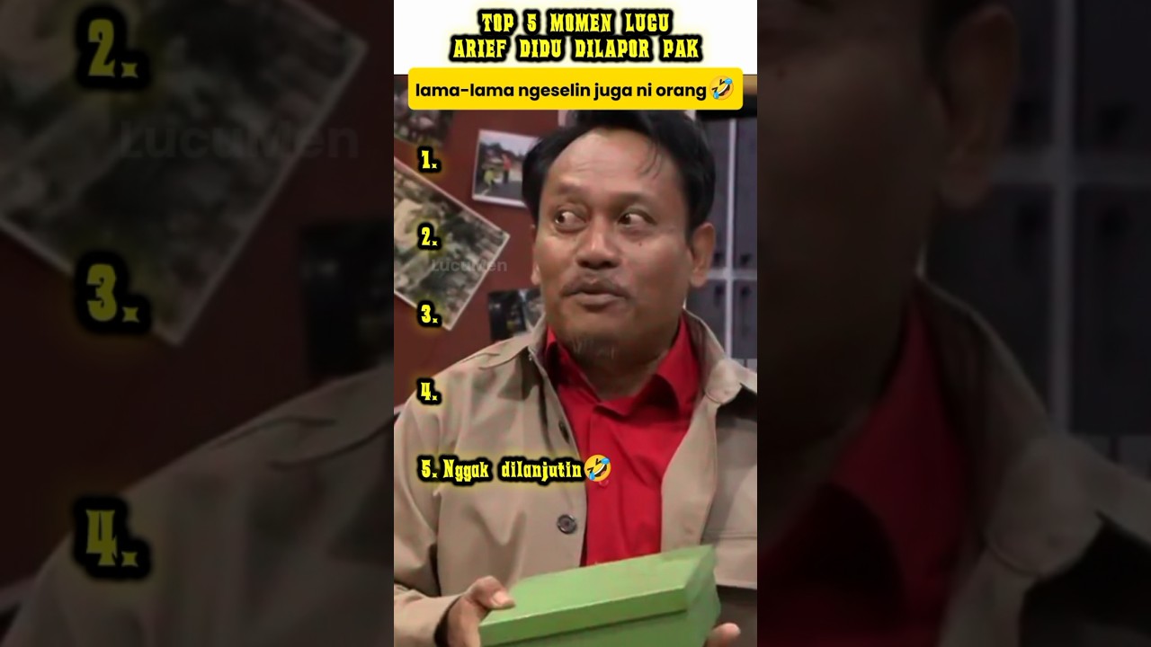 Top lucu momen arief didu dilaporpak
